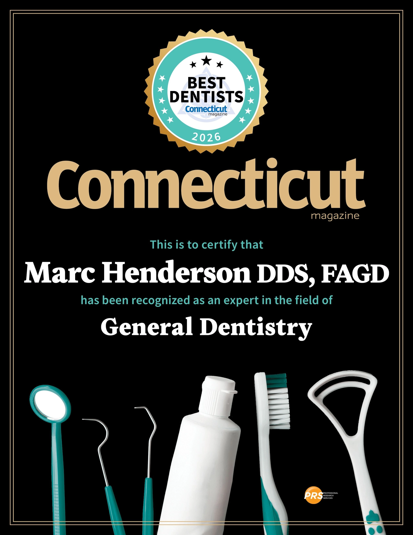 Best Dentist Award - Dr. Marc Henderson